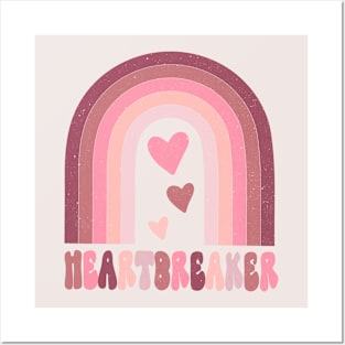 Heartbreaker Valentines Day Rainbow Posters and Art